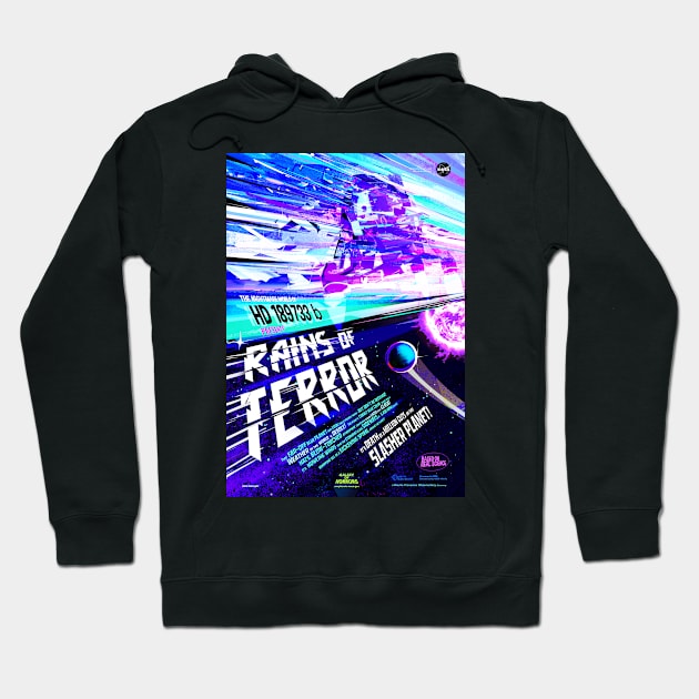 Vintage Rains of Terror Alien Exoplanet Travel Hoodie by pdpress